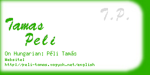 tamas peli business card